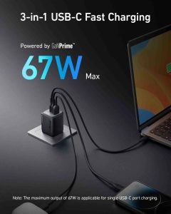 Anker 67W IQ Charger (3-Port) Fast Charging Adapter Anker 67W IQ Charger (3-Port) Fast Charging Adapter