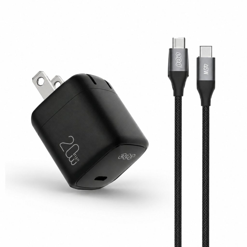 QCY 20W USB-C to C Charger Adapter