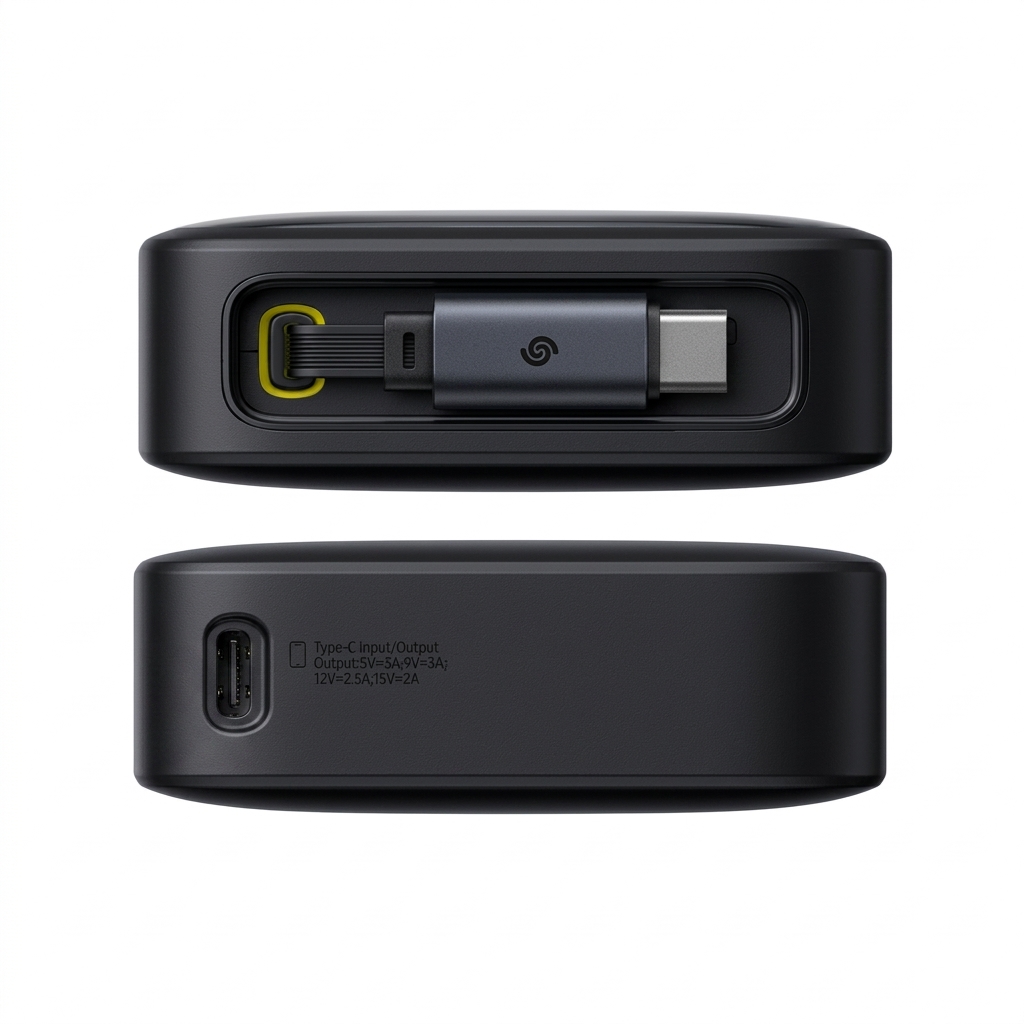 Baseus NOMOS 65W 20000mAh Power Bank with Built-in Type-C Cable