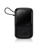 Baseus Qpow Pro 20W Power Bank 10000mAh 20000mAh with Built-in Lightning Cable