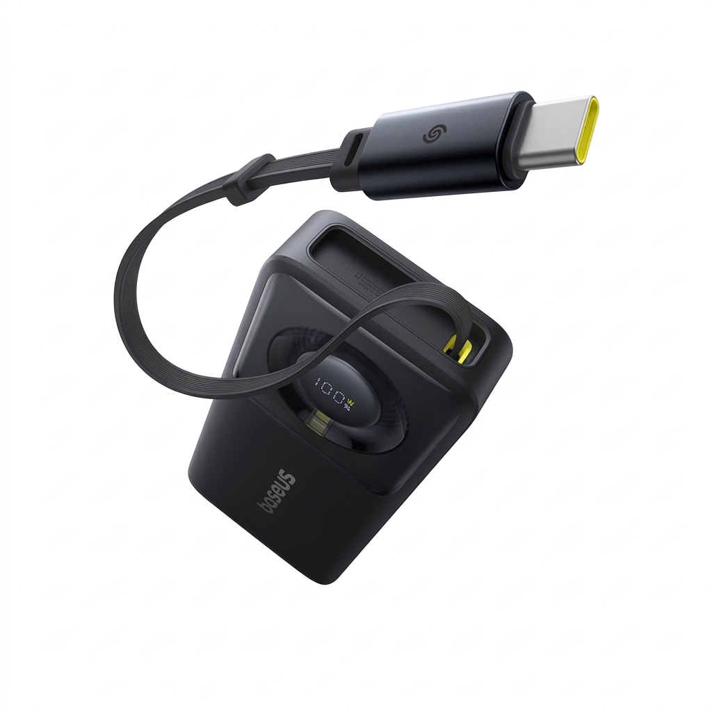Baseus NOMOS 65W 20000mAh Power Bank with Built-in Type-C Cable