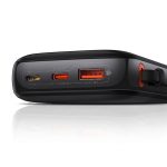 Baseus Qpow Pro 20W Power Bank 10000mAh 20000mAh with Built-in Lightning Cable