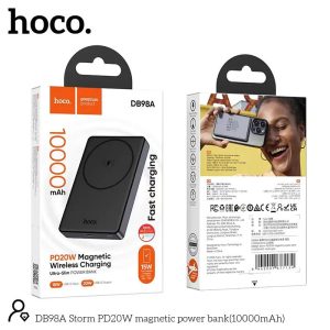 Hoco DB98A Storm 10000mAh 15W Magnetic Wireless Power Bank Hoco DB98A Storm 10000mAh 15W Magnetic Wireless Power Bank