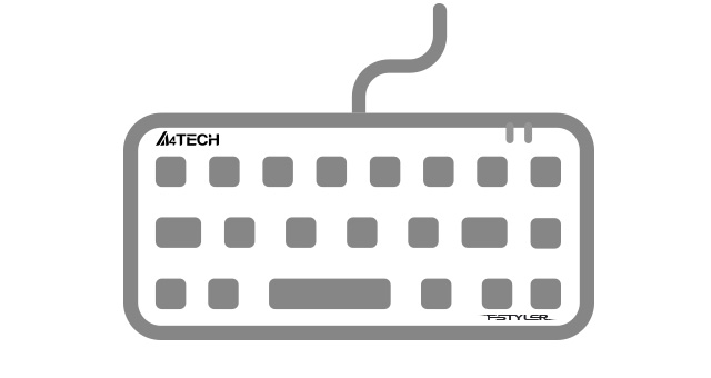 A4TECH Compact Keyboard FK11