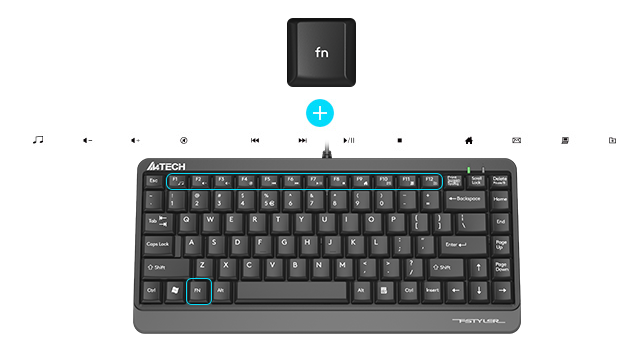 A4TECH Compact Keyboard FK11