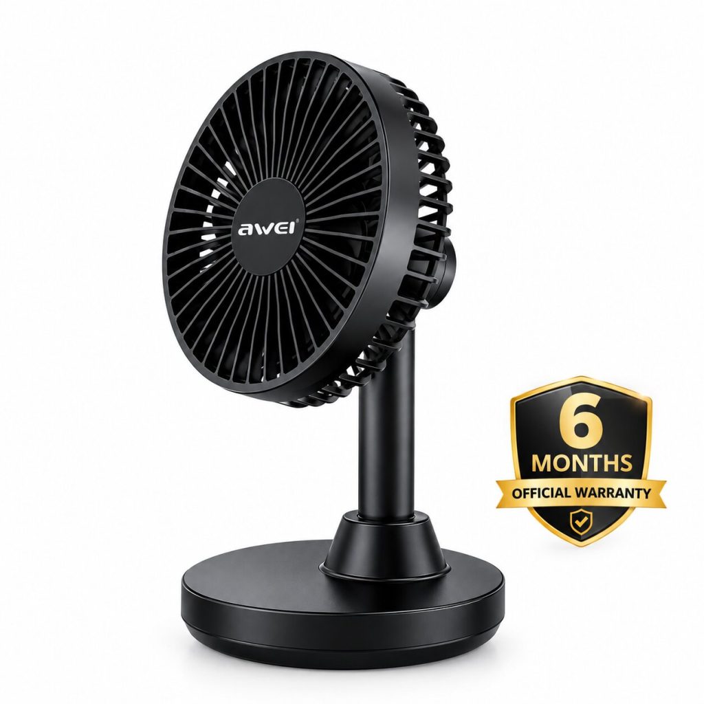 Awei F29 Mini Desktop Rechargeable Oscillating Fan