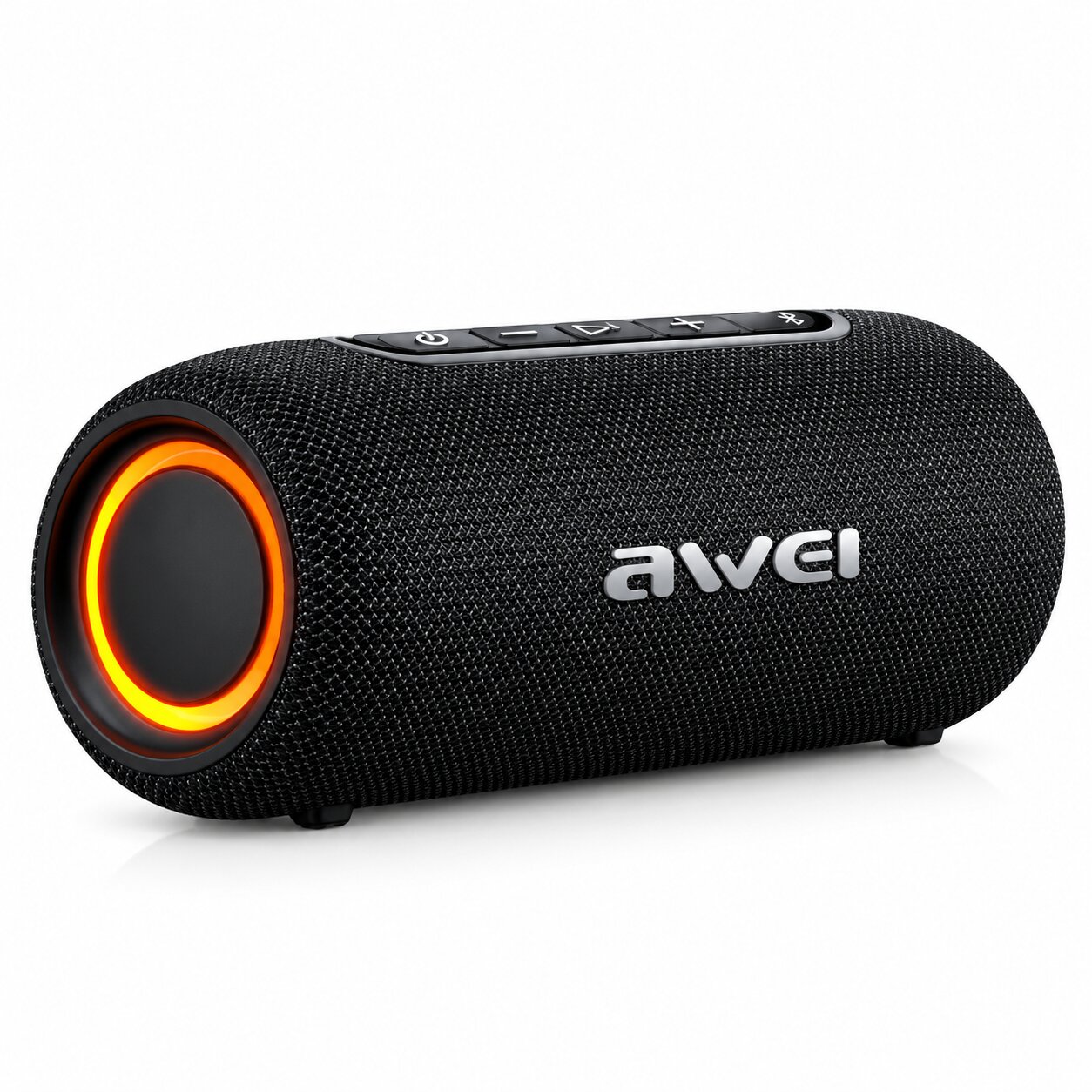 AWEI KA8 Portable Bluetooth Speaker with Punchy Bass and RGB Light in Black
