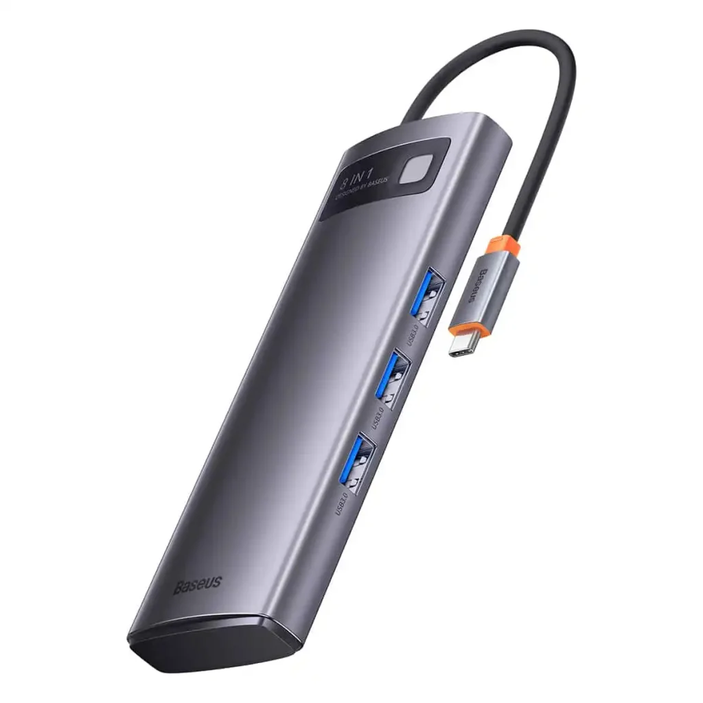 Baseus Metal Gleam Series 8 Prot C To HUB Adapter
