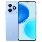 HONOR X8d smartphone in Light Blue color back profile view